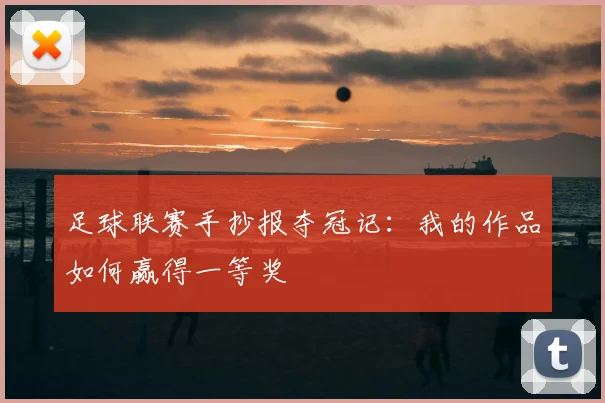 足球联赛手抄报夺冠记：我的作品如何赢得一等奖